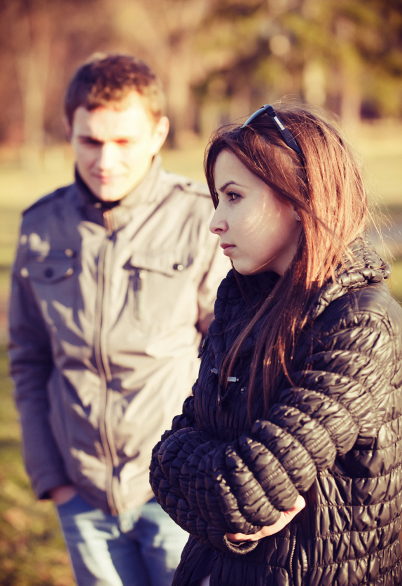 conflict and emotional stress in young couple